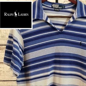 👕 Polo Ralph Lauren Striped V-Neck Shirt